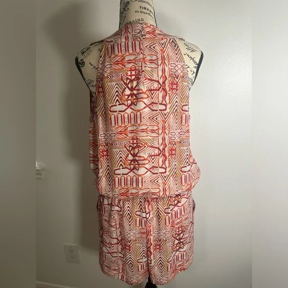 BCBGMAXAZRIA Women Red Romper M - Picture 6 of 9